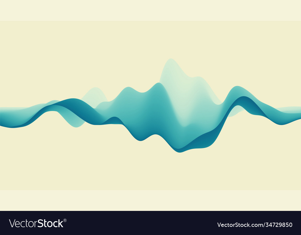 Abstract wavy background with modern gradient vector image Abstract wavy background with modern gradient