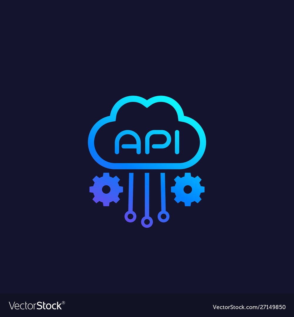 Cloud api software integration icon