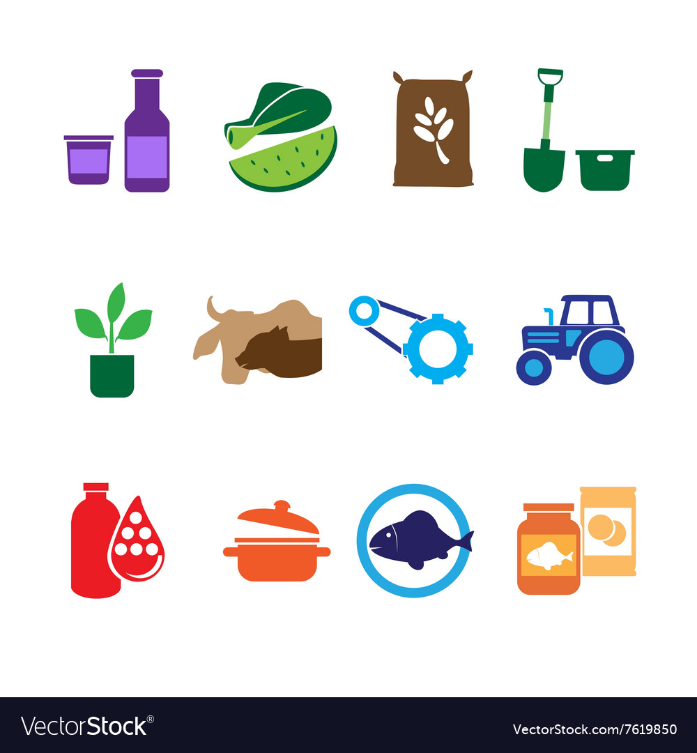 Farming & Agriculture Icon Set
