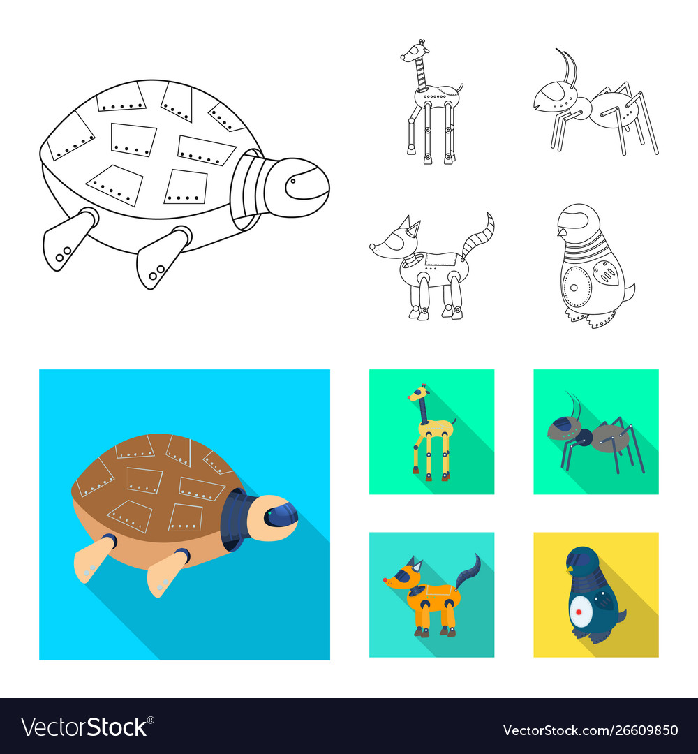 Isolated object toy and science symbol set