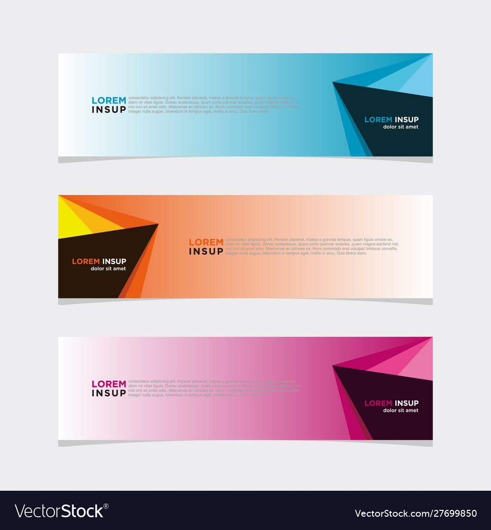 Modern banner web background abstract design Vector Image Modern banner web background abstract design