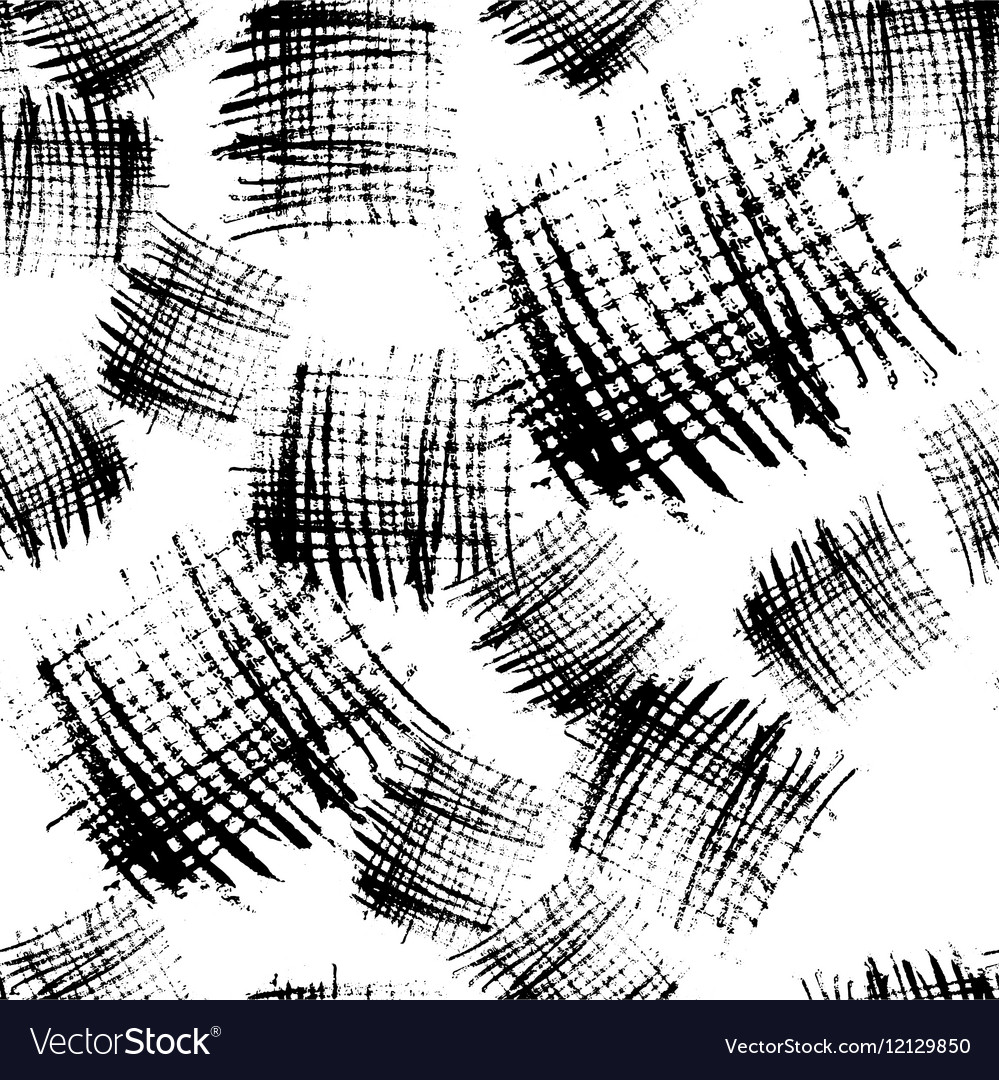Monochrome stroke blocks seamless pattern