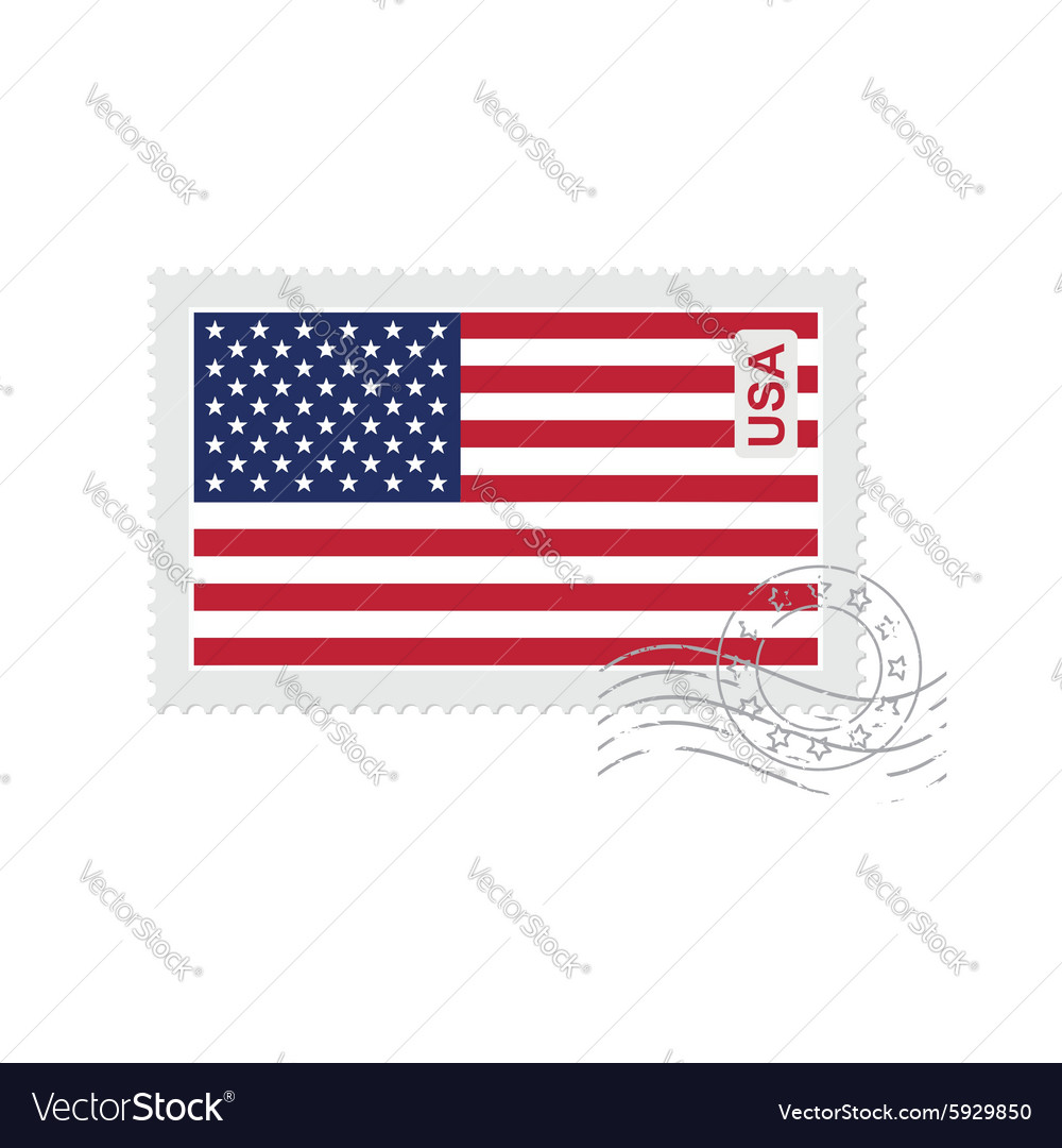 Vintage US Flag Postage Stamp
