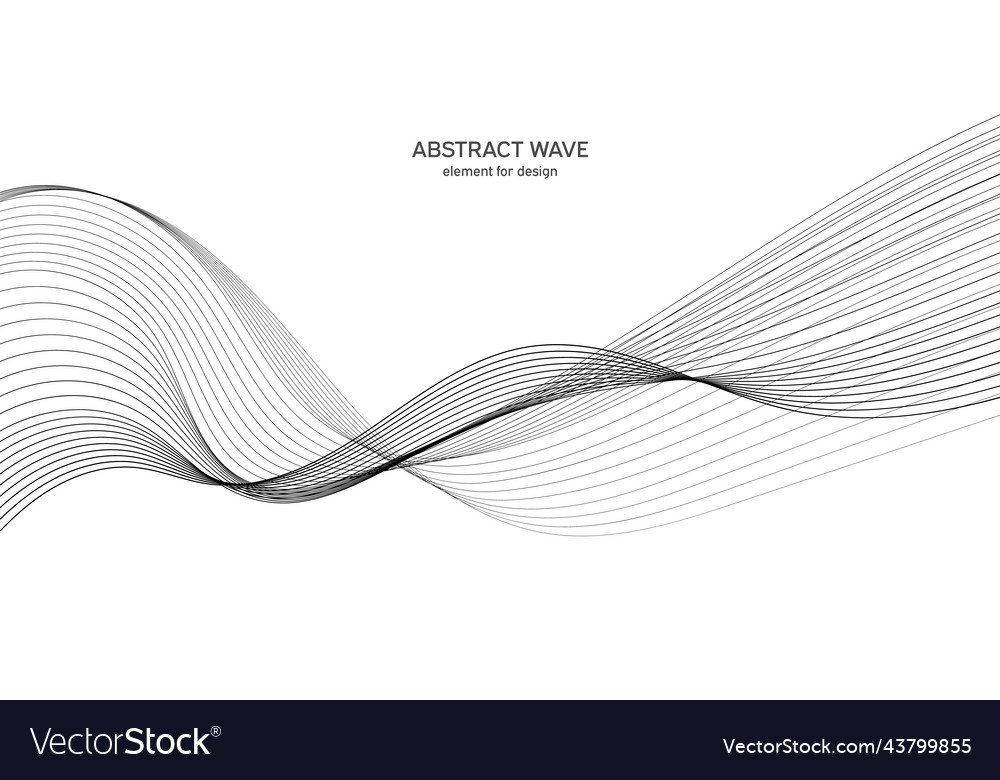 Abstract wave element for design digital Vector Image Abstract wave element for design digital