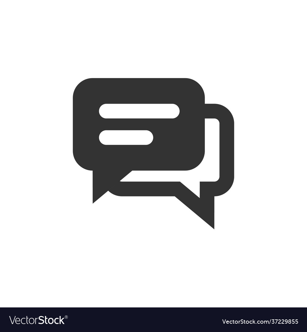 Chat speech bubble and dialog balloon filled style