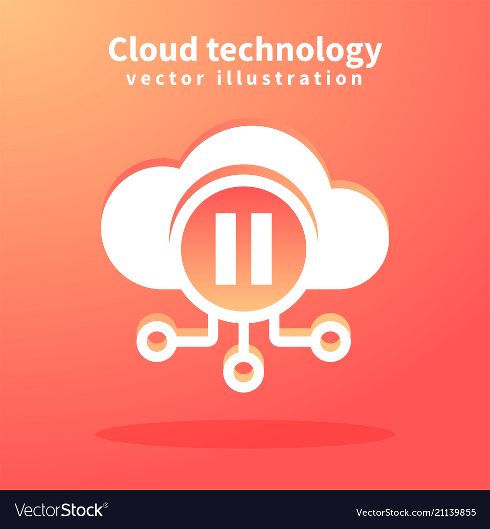 Cloud icon for web design