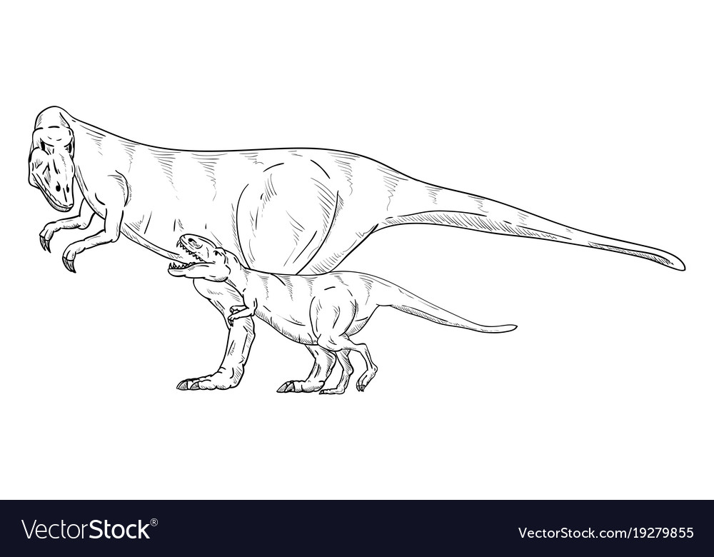 Dinosaurs family Royalty Free Vector Image - VectorStock