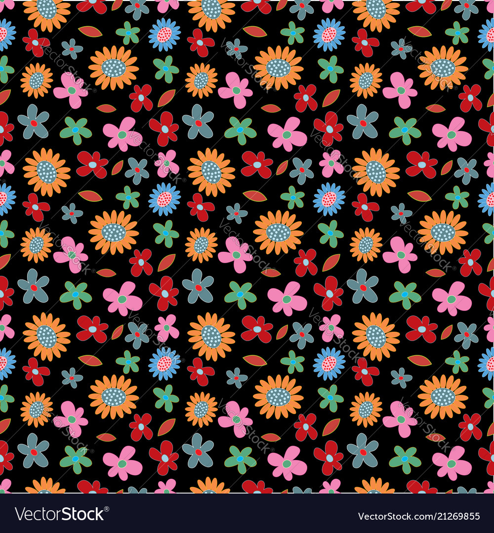 Flower spring seamless pattern background