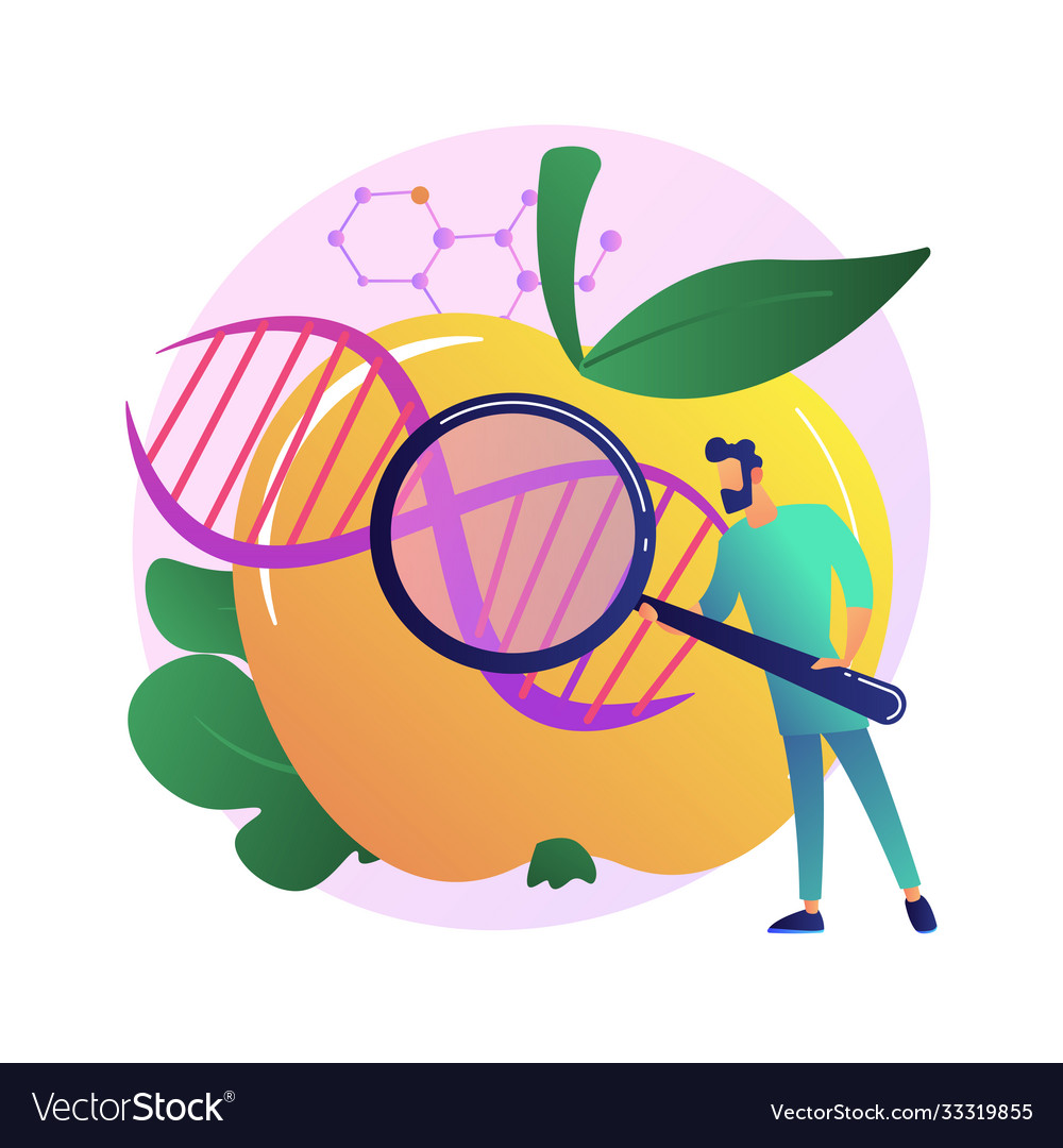 Genetically modified foods abstract concept