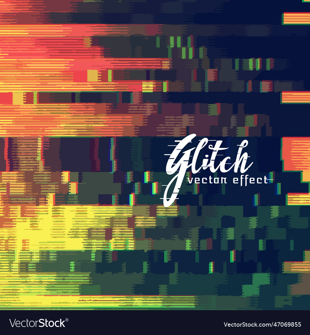 Glitch abstract background showing malfunction