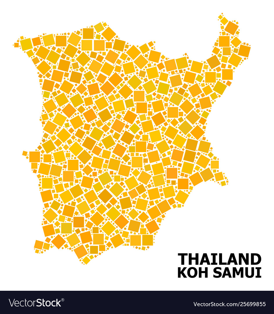 Golden rotated square pattern map koh samui