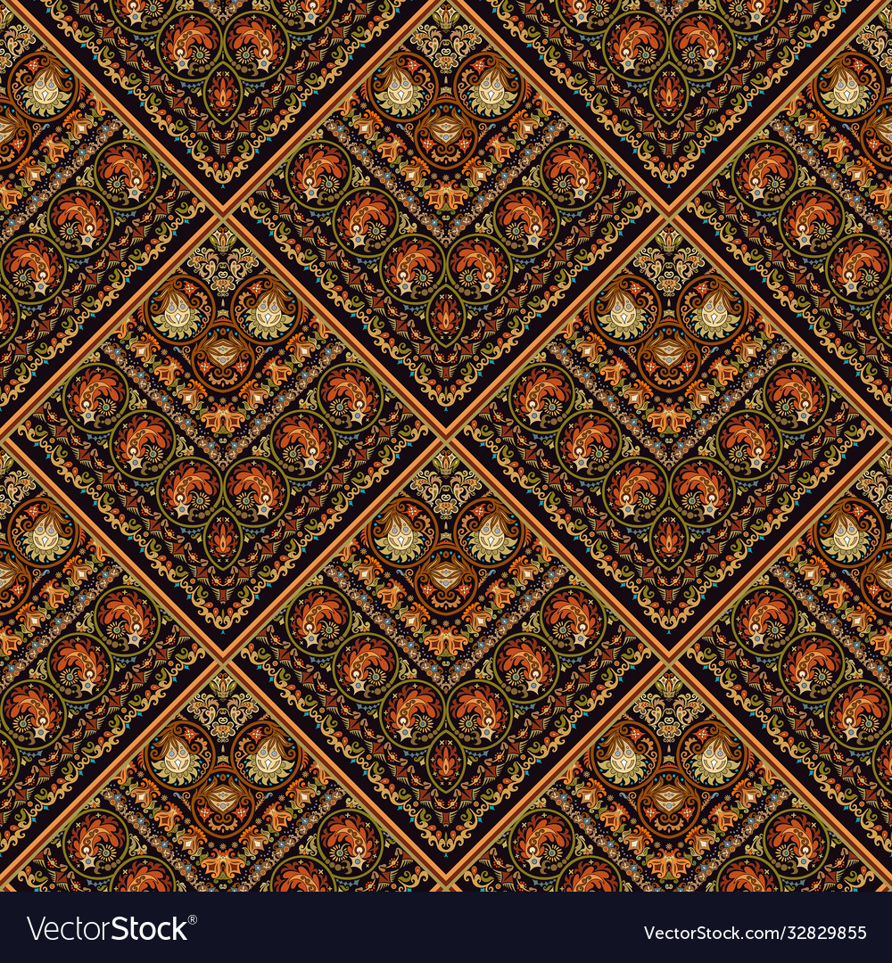 Nature patch pattern mosaic background Vector Image Nature patch pattern mosaic background