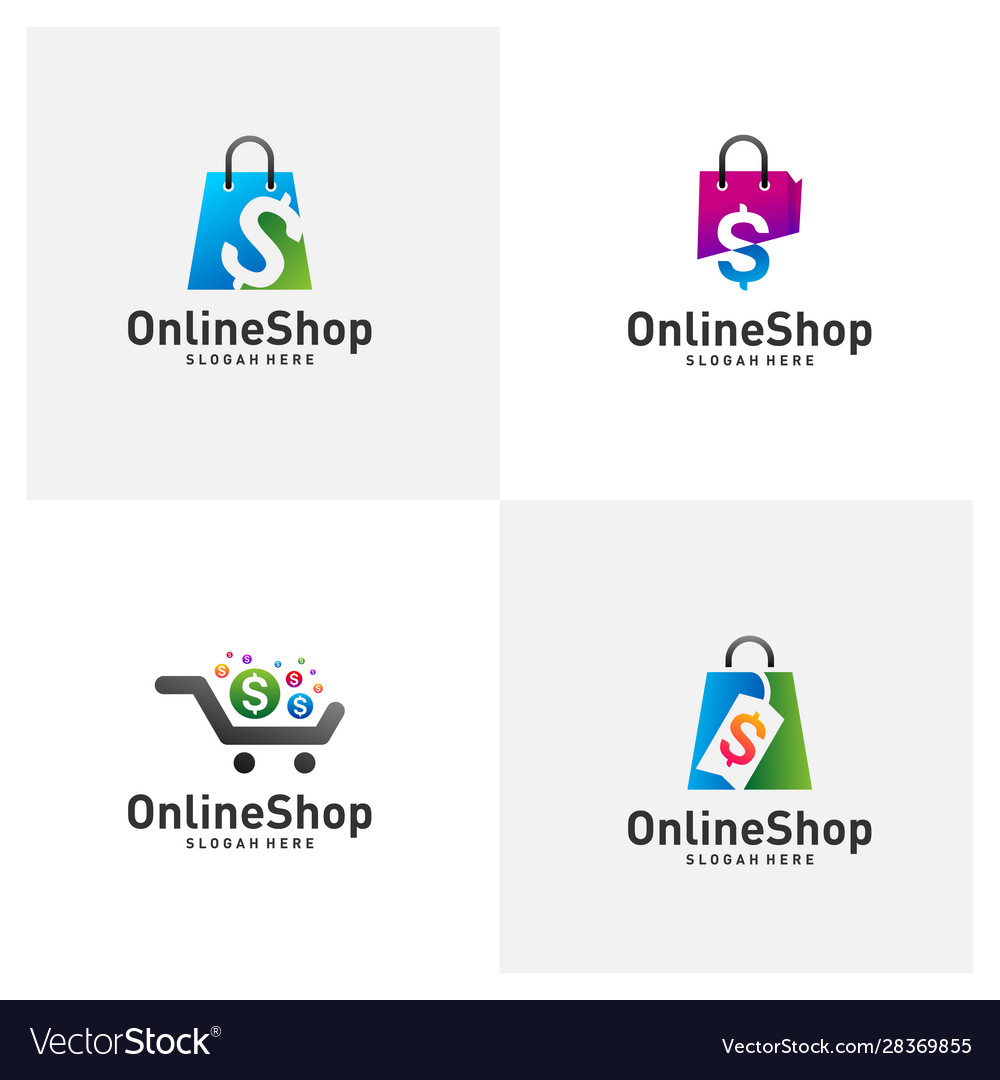 Shop-Icon mit Geld Logo Design Konzept