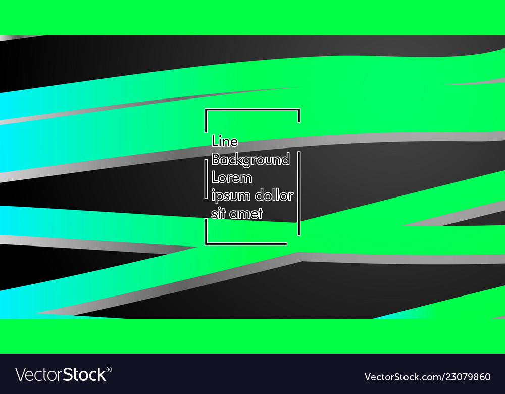 Abstract wave background with green gradient vector image Abstract wave background with green gradient