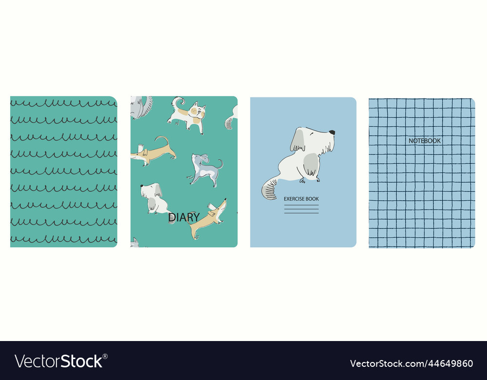Cover page templates based on seamless patterns vector image Cover page templates based on seamless patterns