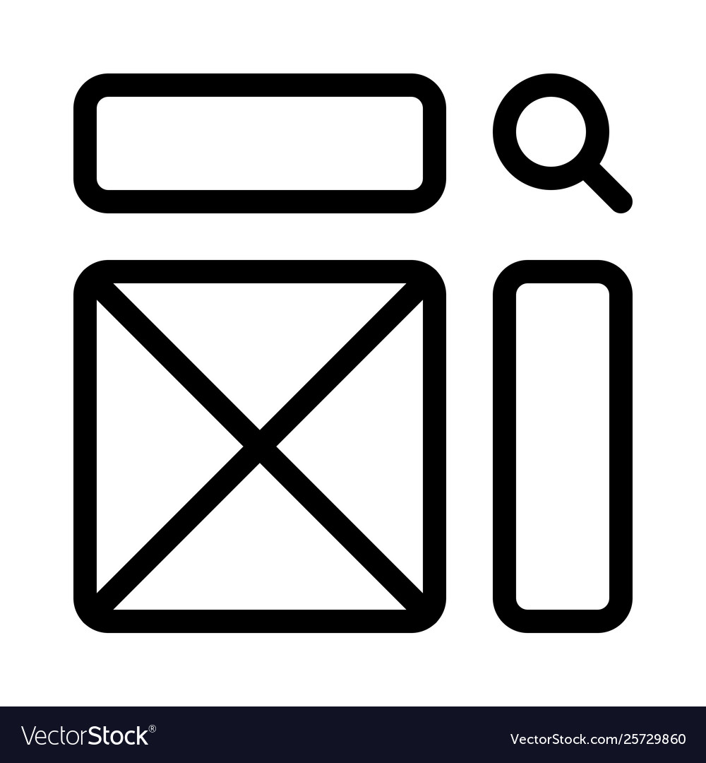 Cross frame assembly with sidebars design vector image Cross frame assembly with sidebars design