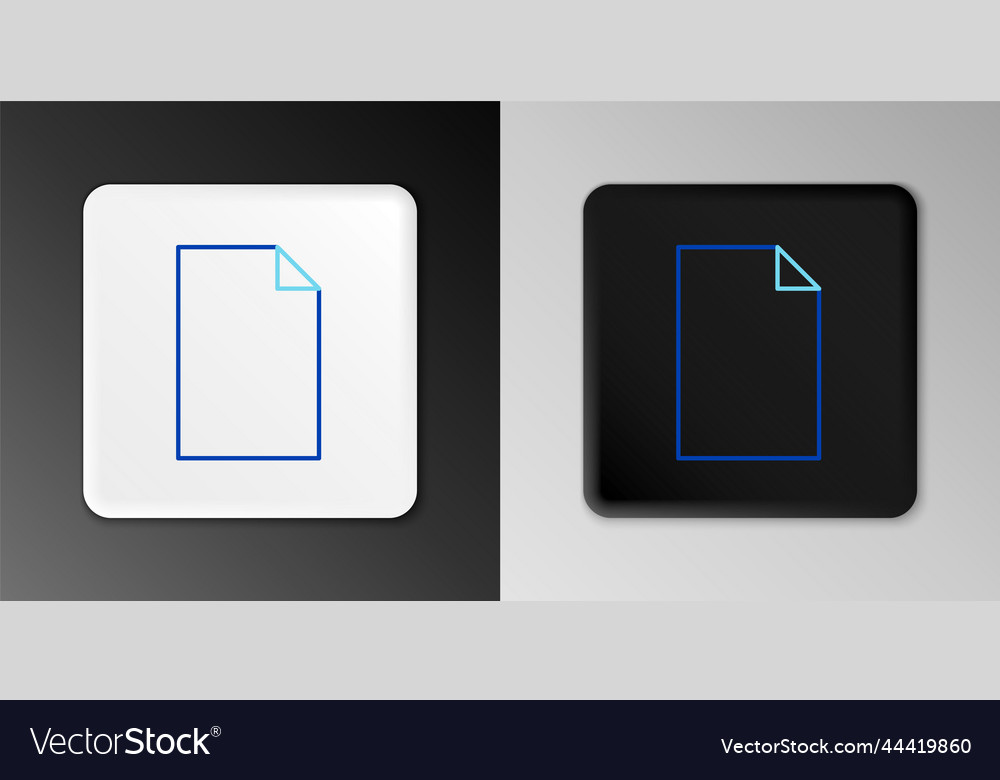 Line empty document icon isolated on grey Vector Image Line empty document icon isolated on grey