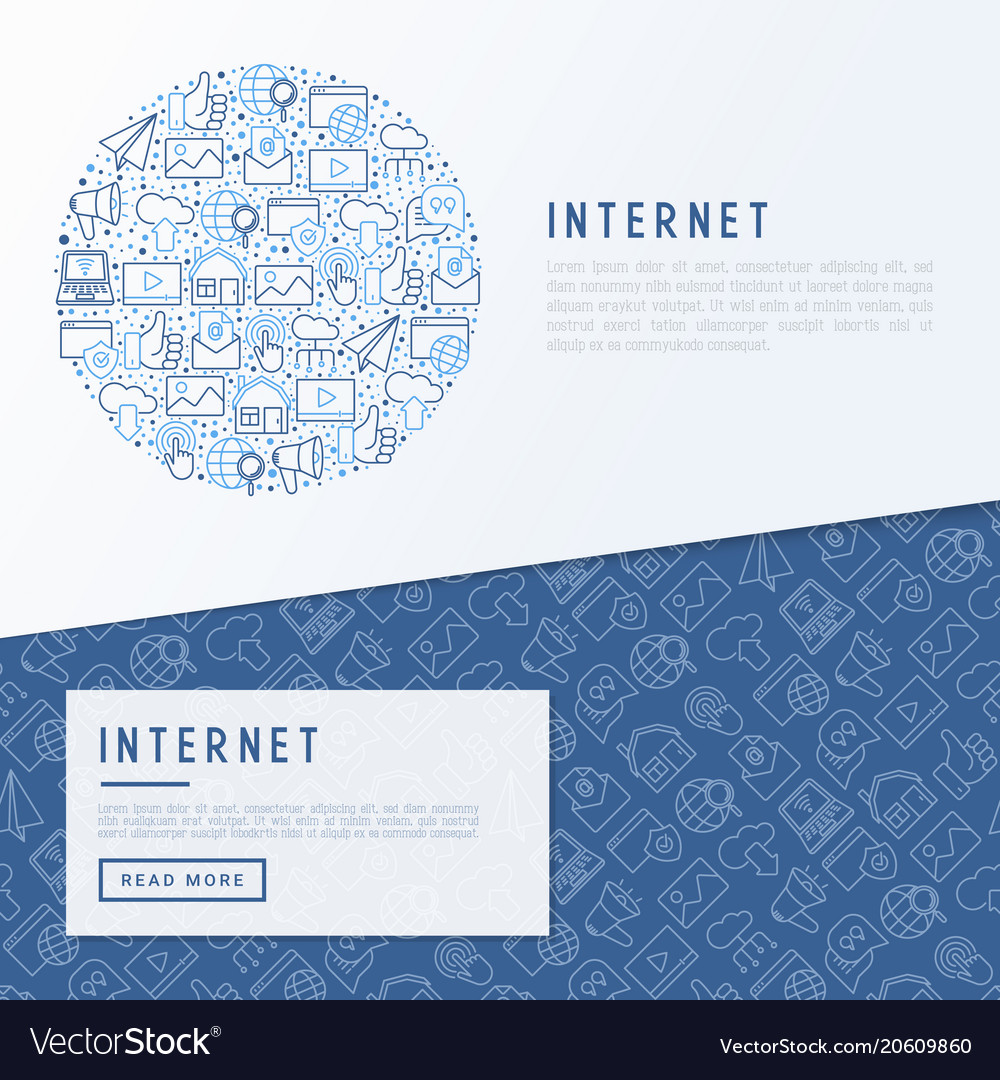 Modern Internet Connection Icons