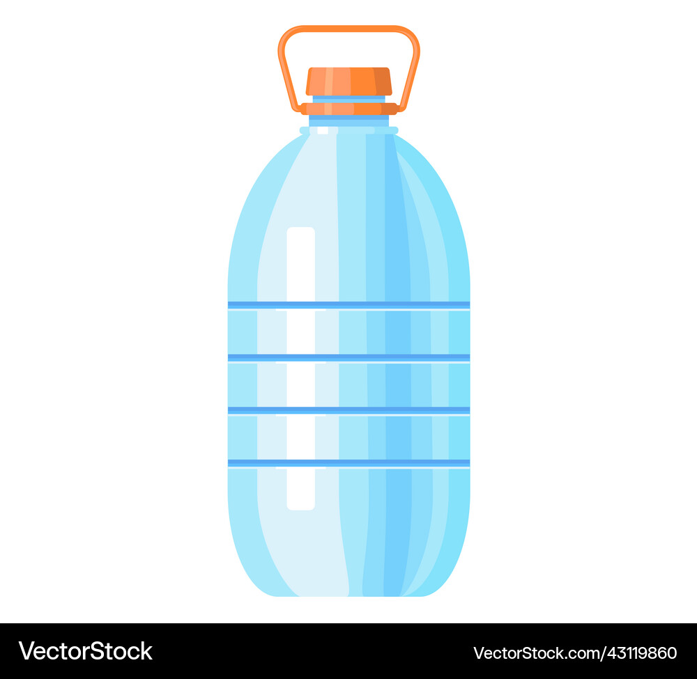 Plastic bottle with drinking water container Vector Image