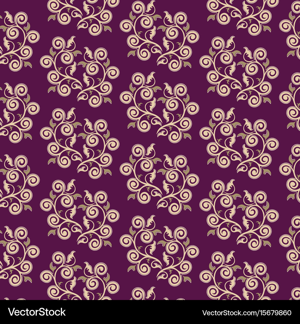 Seamless pattern in form openwork twigs Royalty Free Vector