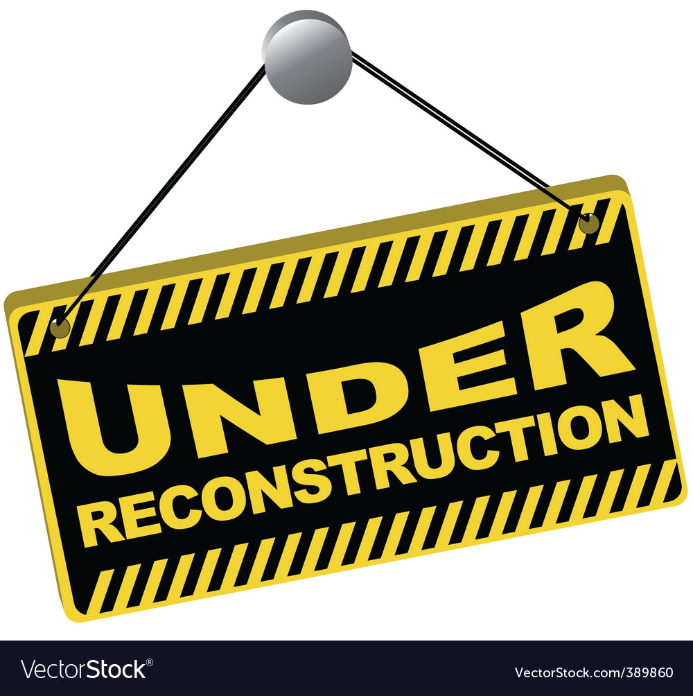 Under reconstruction sign Royalty Free Vector Image