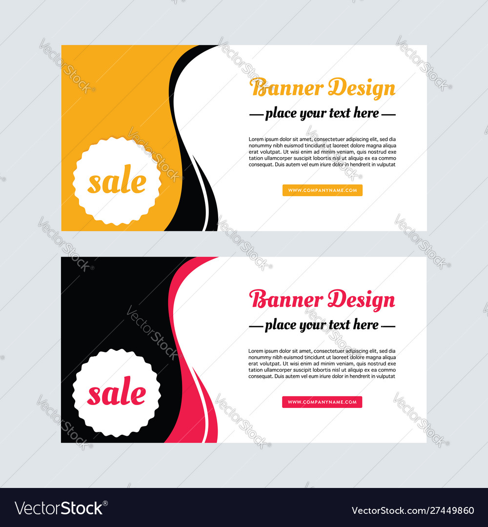 Yellow and red sale banner design facebook ad