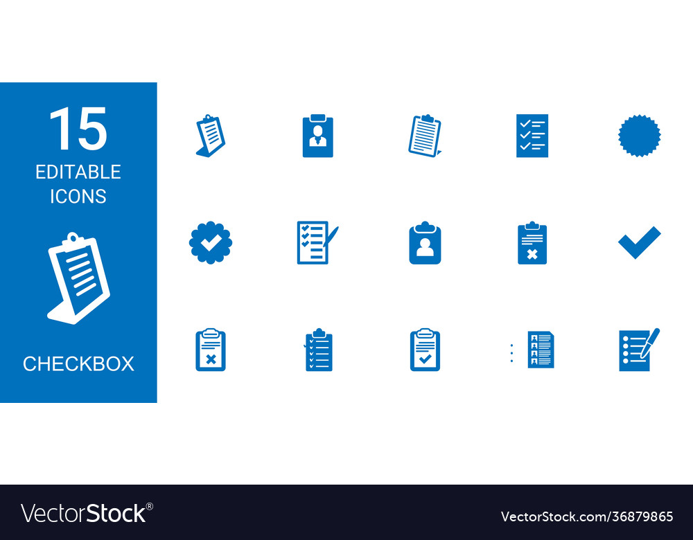 15 checkbox icons