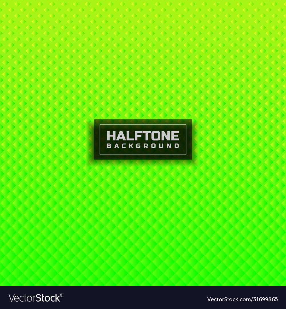 Abstract halftone green gradient square pattern Vector Image Abstract halftone green gradient square pattern
