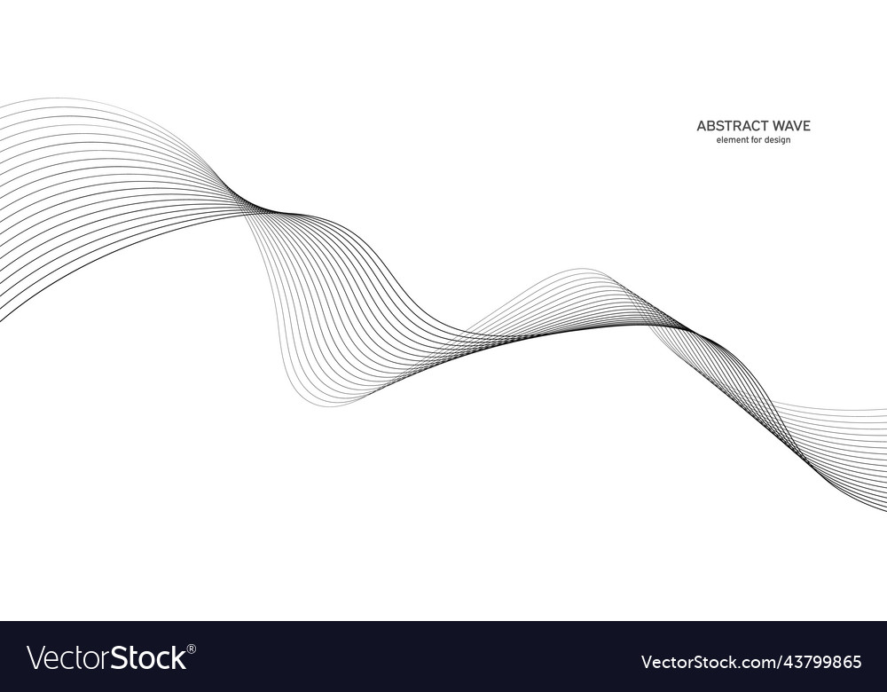 Abstract wave element for design digital Vector Image Abstract wave element for design digital