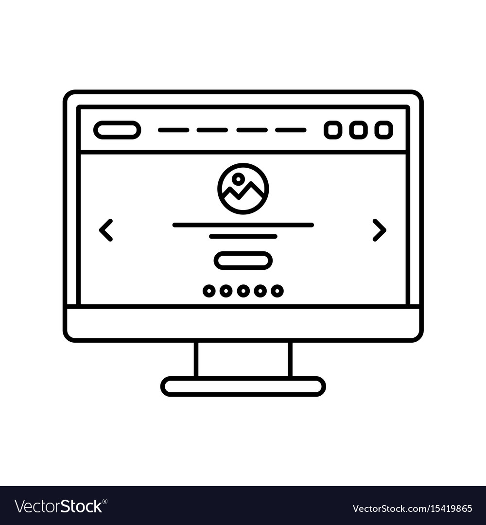 Computer Screen Website Icon