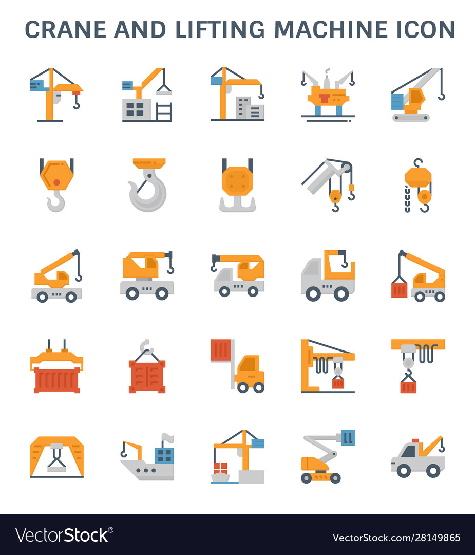 Crane lifting icon