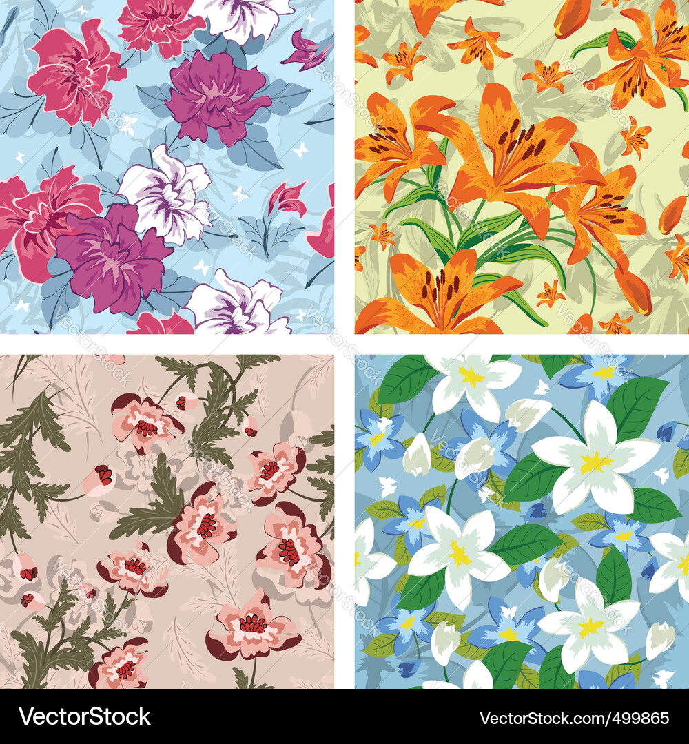 Floral pattern Royalty Free Vector Image - VectorStock
