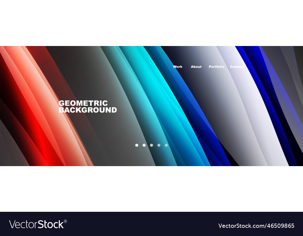 Fluid color gradients with dynamic wave line vector image Fluid color gradients with dynamic wave line