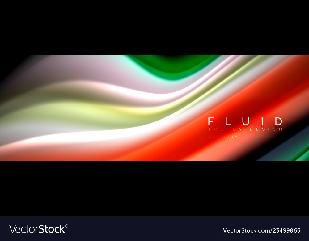 Fluid wave line background or pattern geometric vector image Fluid wave line background or pattern geometric