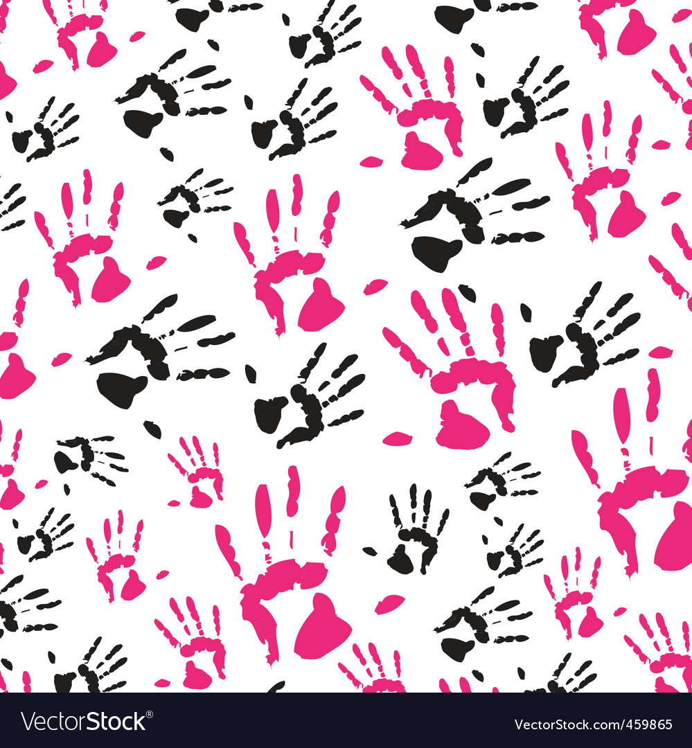 Hand print pattern