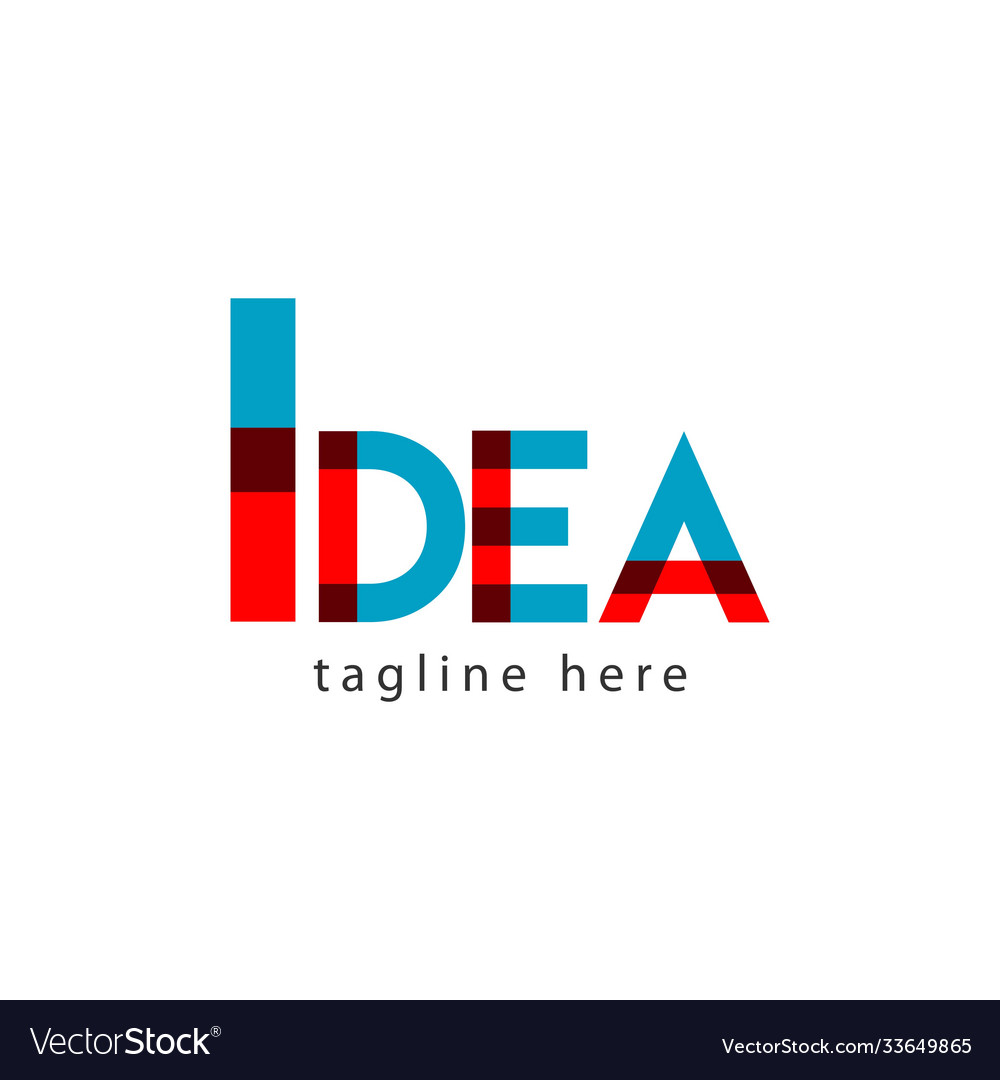 Idea logo letter template design