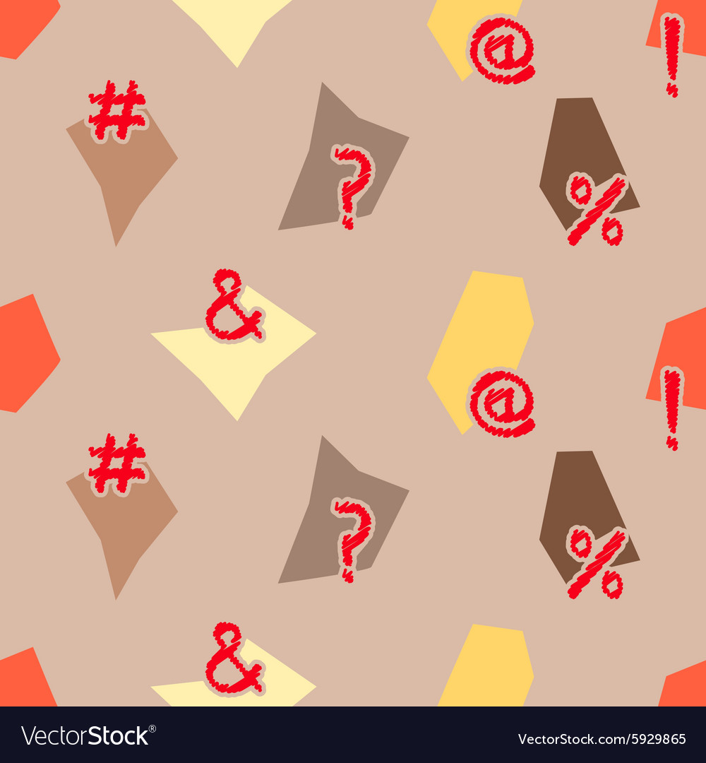 Seamless background with punctuation