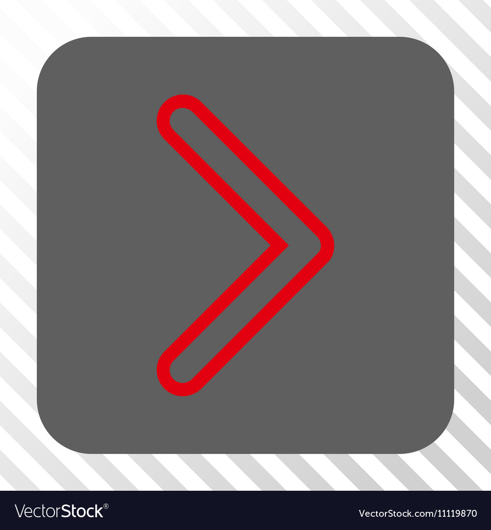 Arrowhead right rounded square button