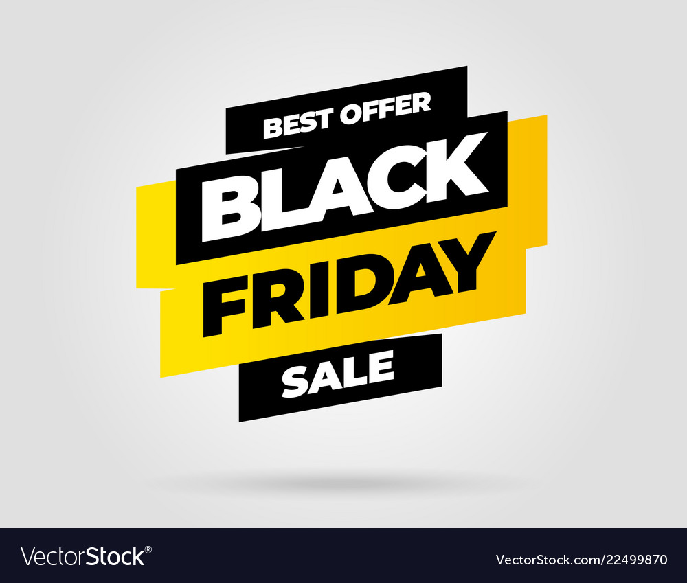 Black friday sale inscription design template