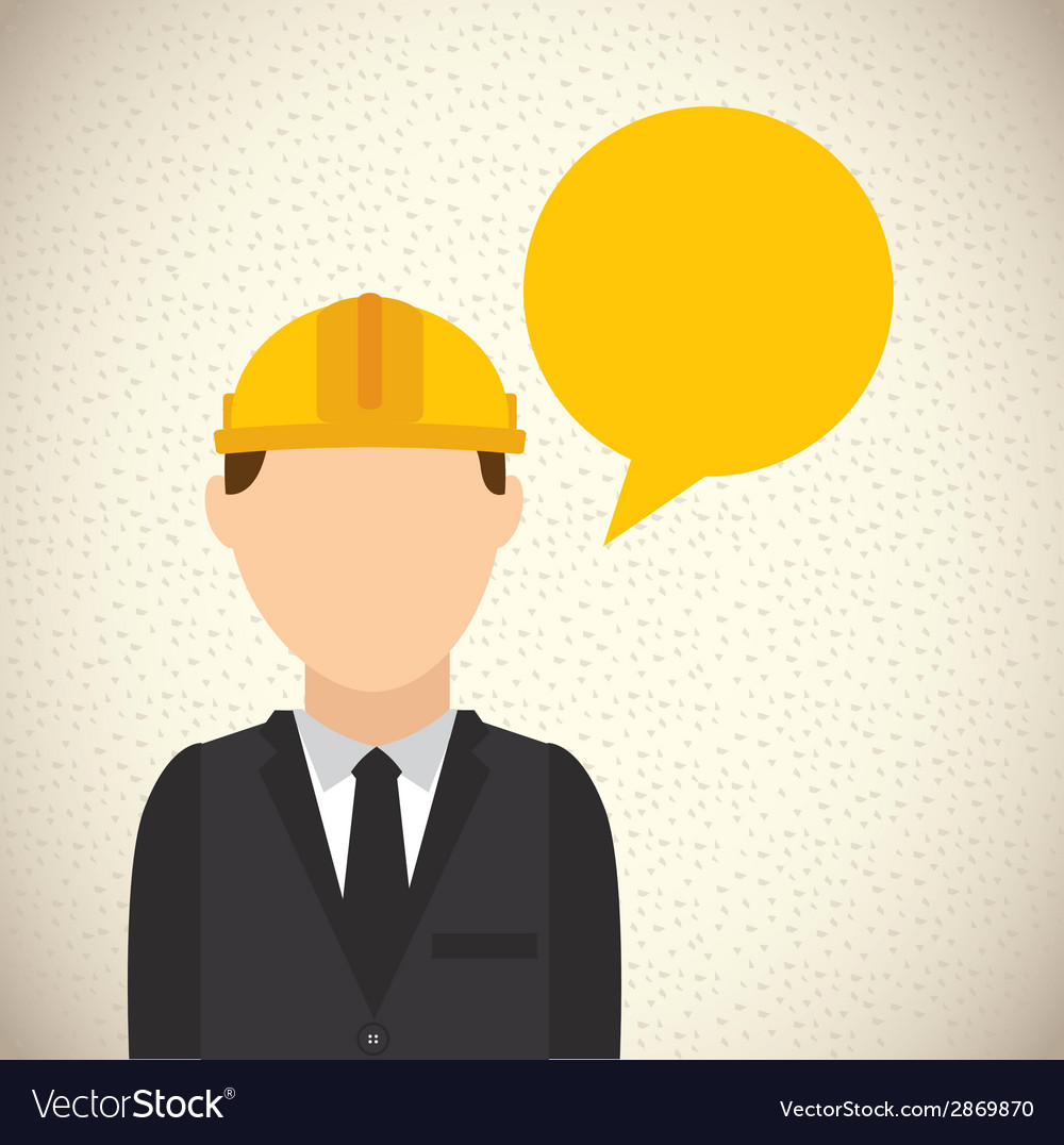 Construction design over gray background