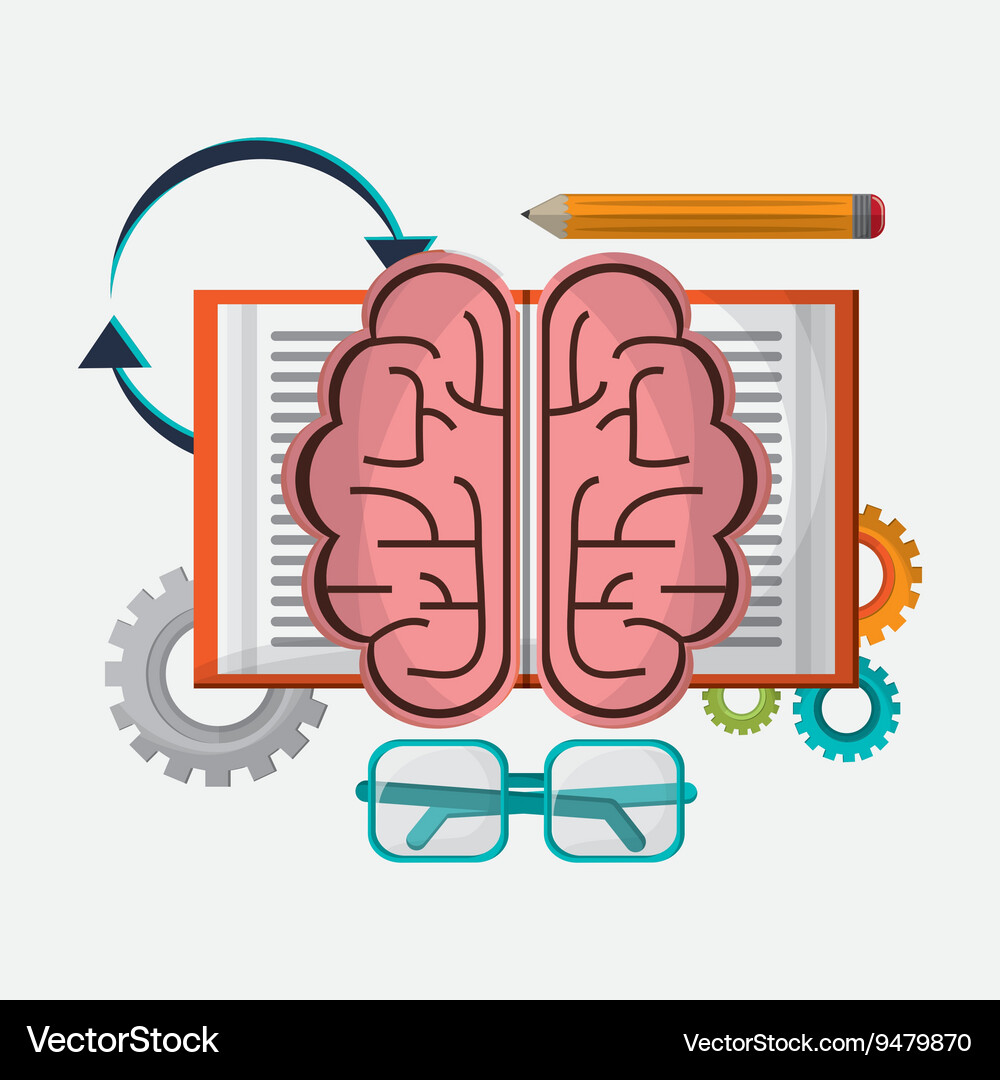 Creative process colorful design Royalty Free Vector Image