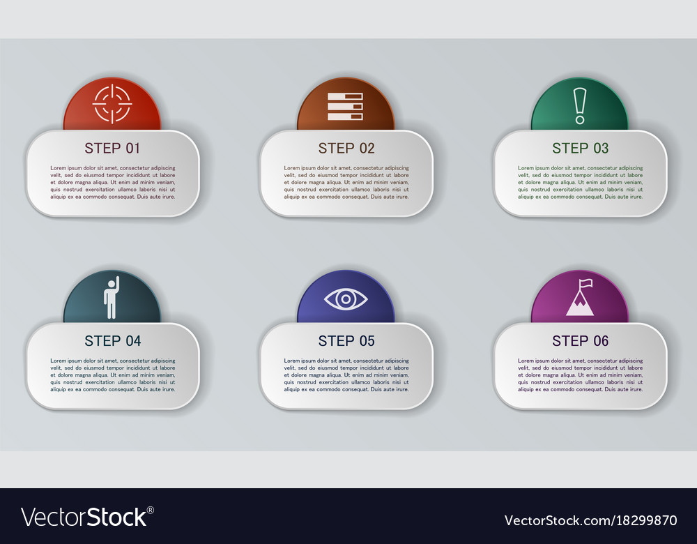 Infographic elements set workflow layout