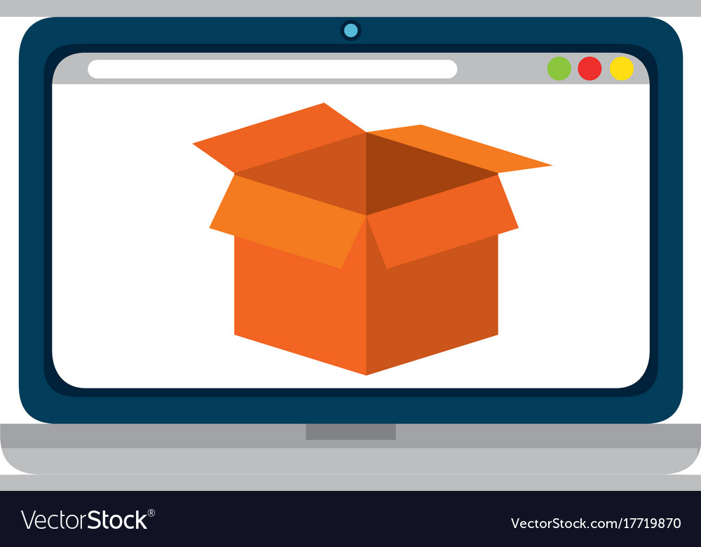 Laptop computer with box