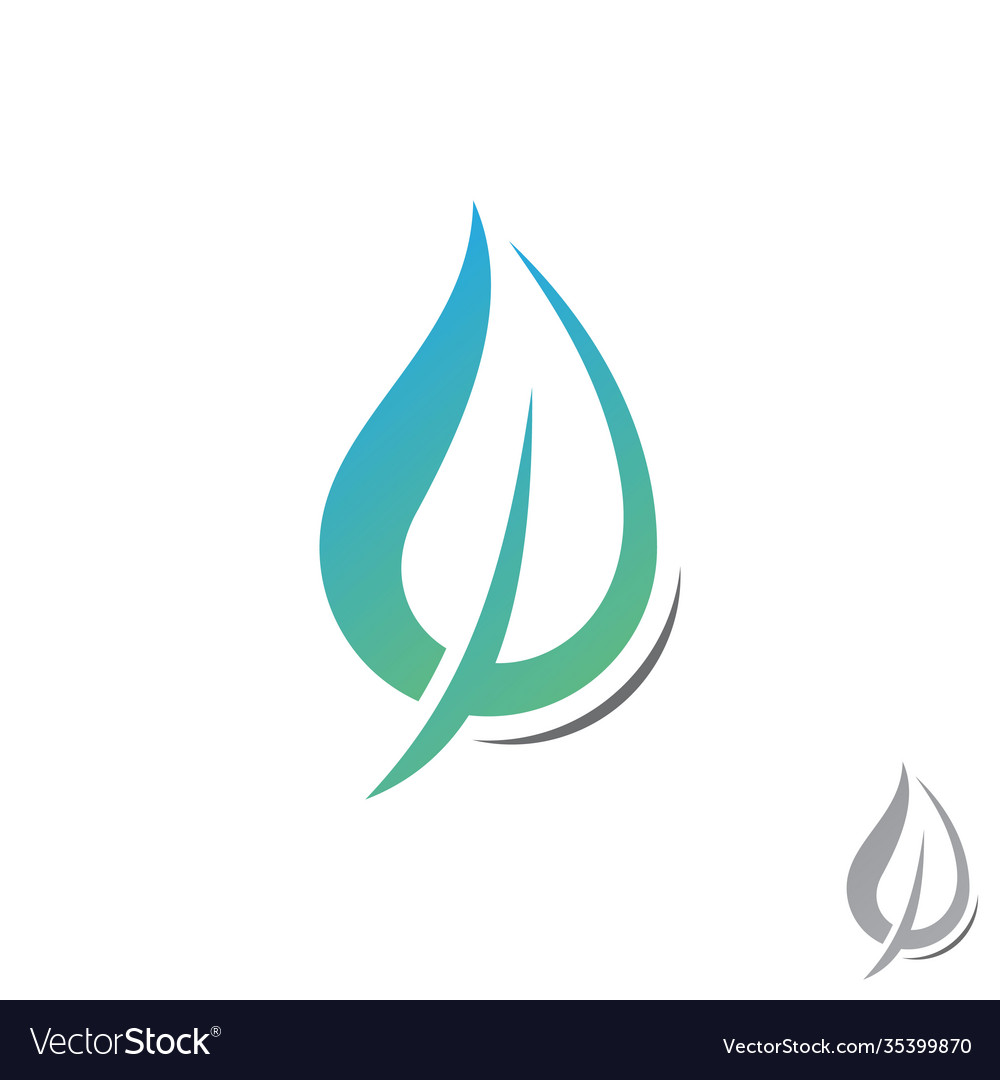 Simple and flat style leaf for element design