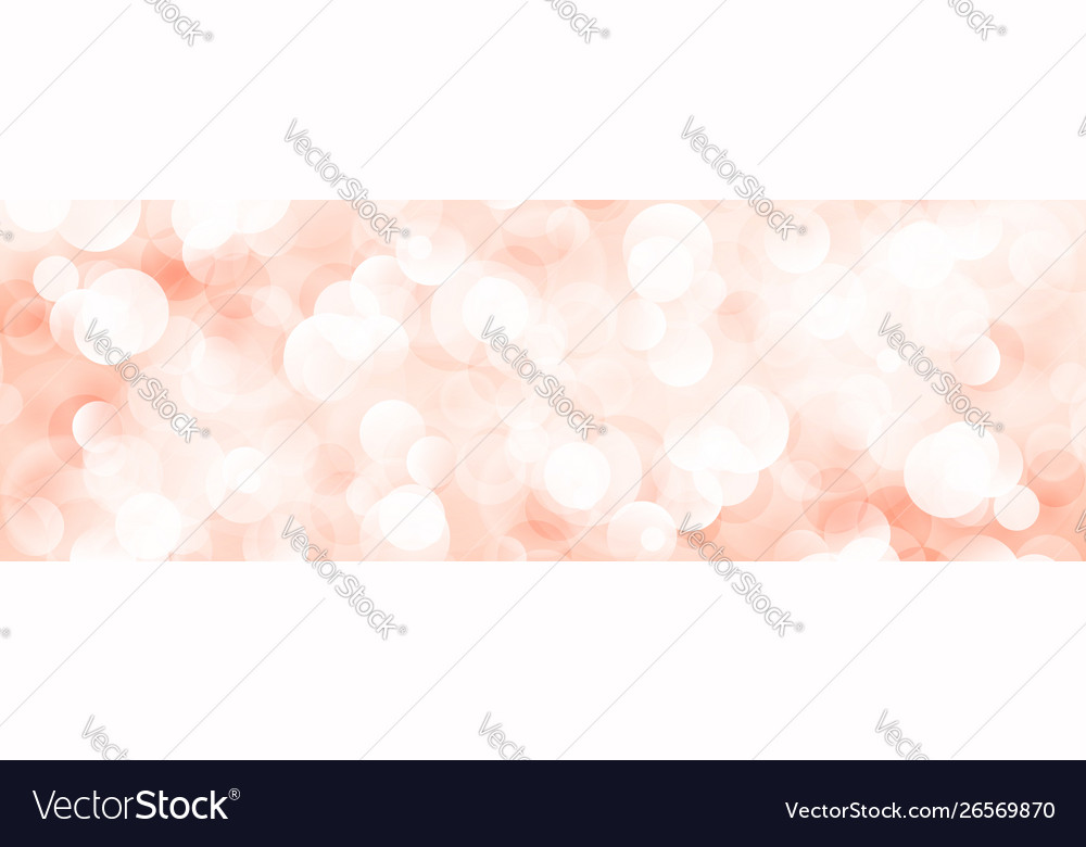 Soft bright abstract bokeh banner
