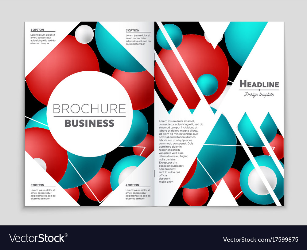 Abstract layout background set for art