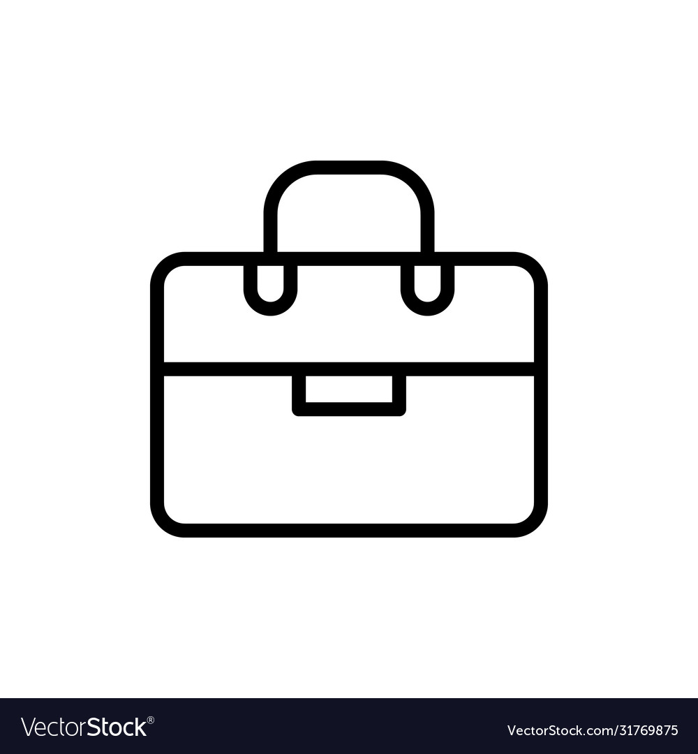 Briefcase concept line icon simple element
