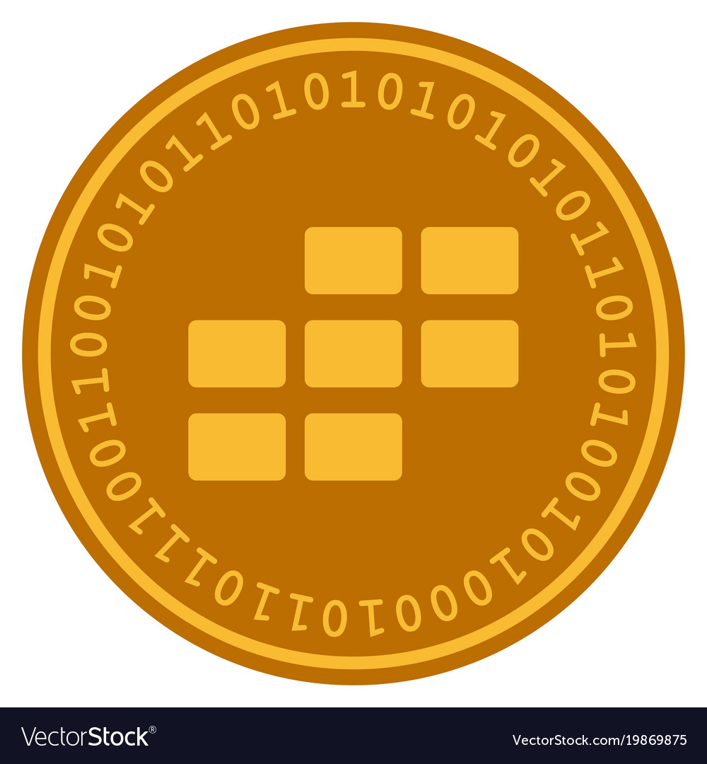 Calendar grid digital coin Royalty Free Vector Image