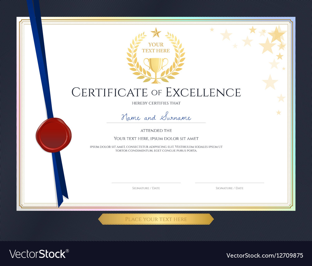 Elegant Certificate Template - Recognition