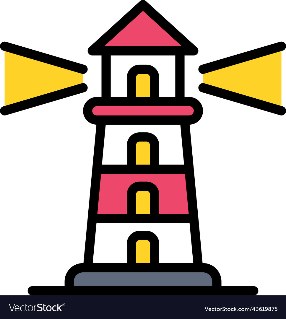 Lighthouse icon location map and navigation